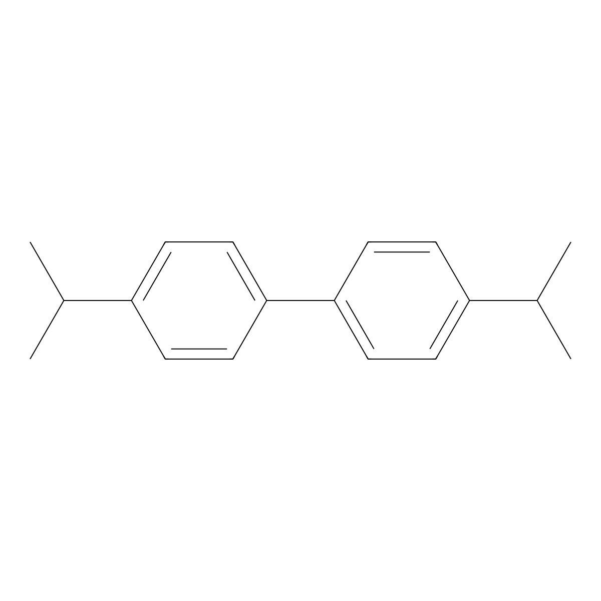 4,4'-Diisopropylbiphenyl molecular structure, CAS 18970-30-4