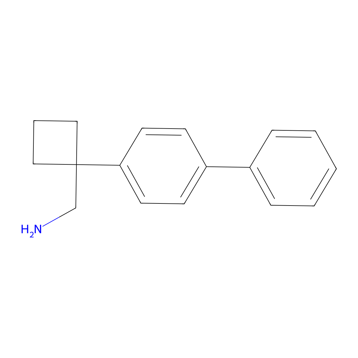 1-(4-Biphenylyl)cyclobutanemethanamine molecular structure, CAS 1897180-24-3