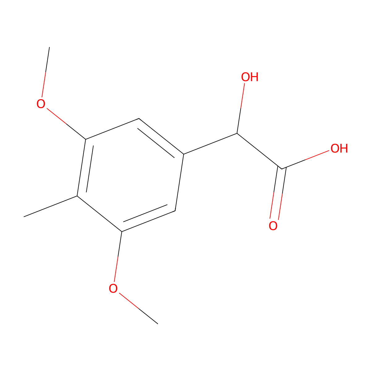 2-(3,5-Dimethoxy-4-methylphenyl)-2-hydroxyacetic acid molecular structure, CAS 1897296-13-7