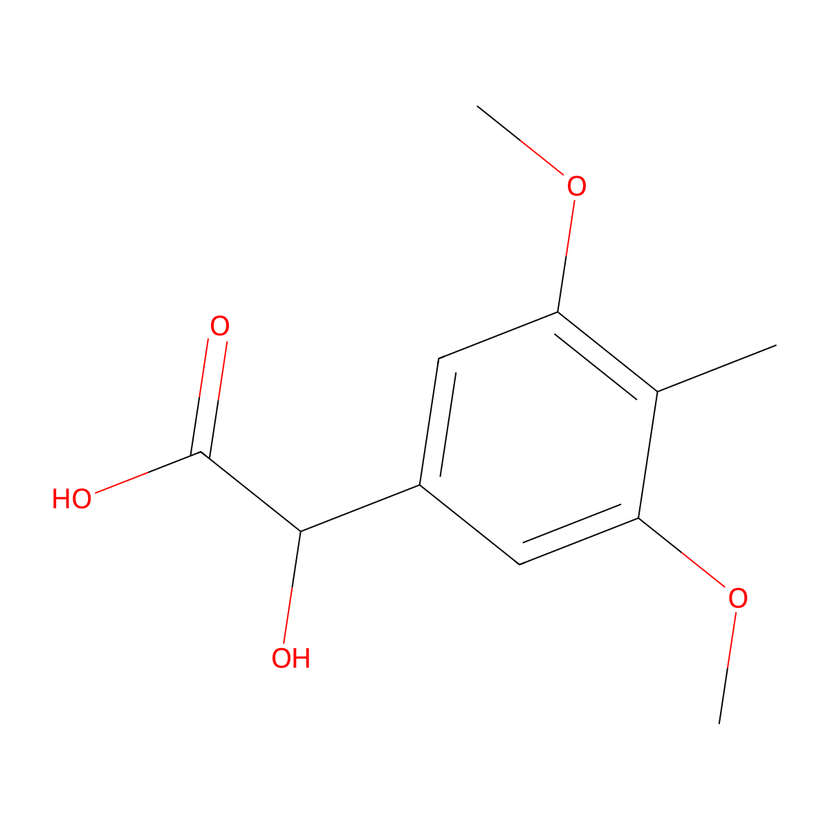2-(3,5-Dimethoxy-4-methylphenyl)-2-hydroxyacetic acid molecular structure, CAS 1897296-13-7