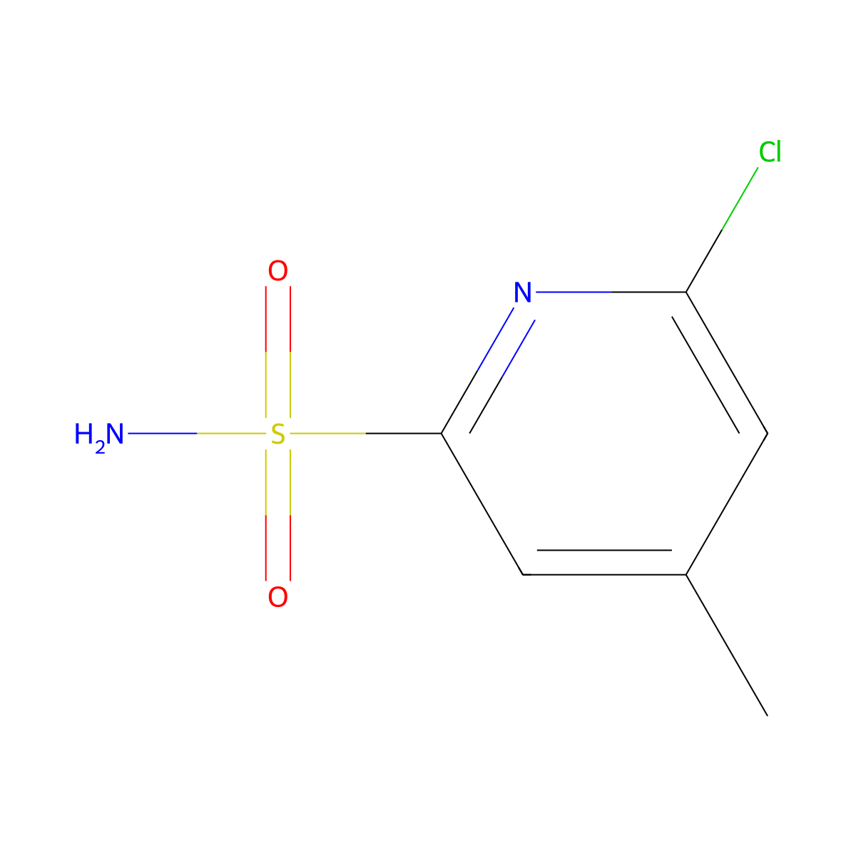 6-Chloro-4-methylpyridine-2-sulfonamide molecular structure, CAS 1897388-03-2