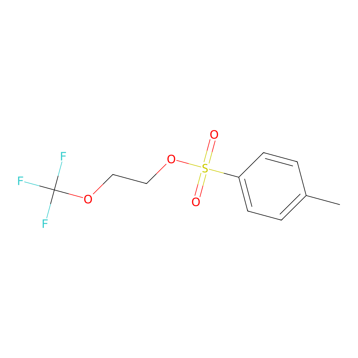 2-(Trifluoromethoxy)ethyl 4-methylbenzenesulfonate molecular structure, CAS 1897449-20-5