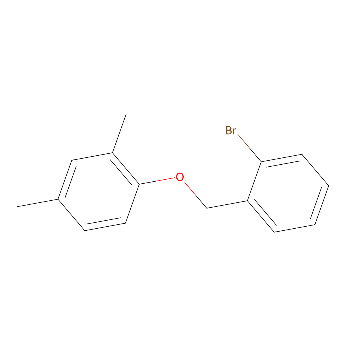 2-Bromobenzyl-(2,4-dimethylphenyl)ether molecular structure, CAS 189746-11-0