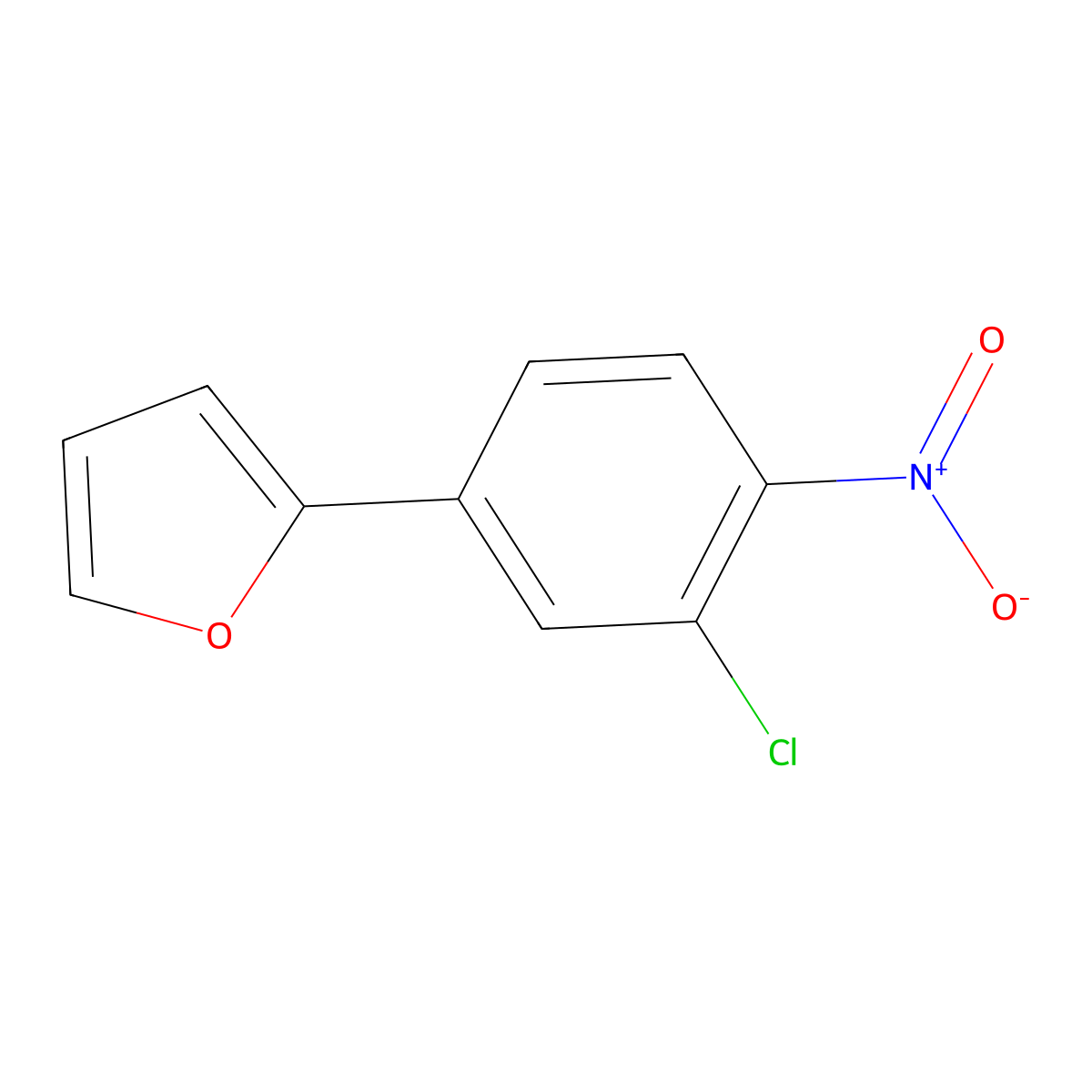 2-(3-Chloro-4-nitrophenyl)furan molecular structure, CAS 189748-10-5
