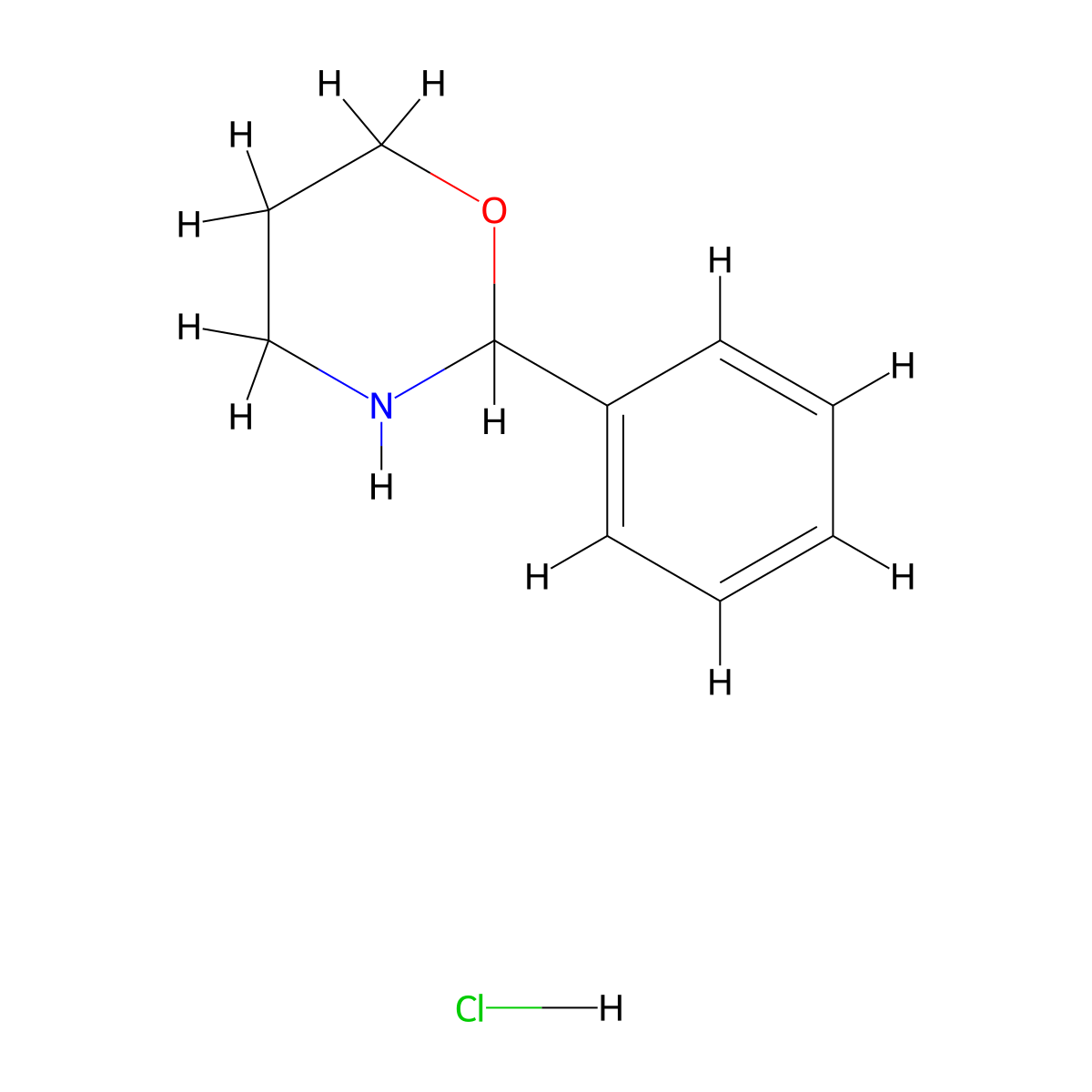 2-Phenyl-1,3-oxazinane hydrochloride molecular structure, CAS 1897508-51-8