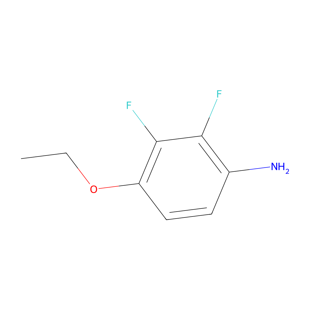 4-Ethoxy-2,3-difluoroaniline molecular structure, CAS 189751-13-1
