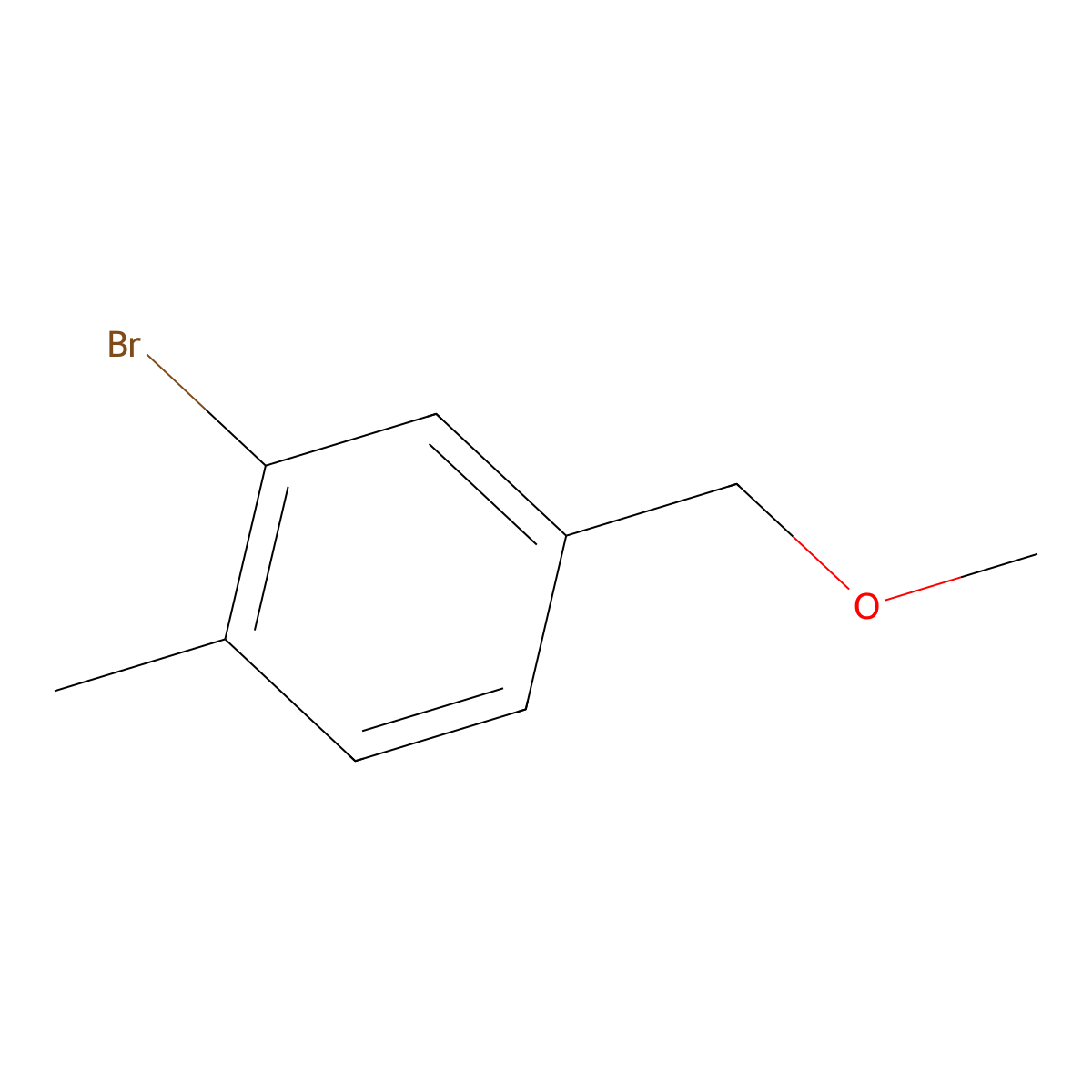 2-Bromo-4-(methoxymethyl)-1-methylbenzene molecular structure, CAS 1897510-17-6