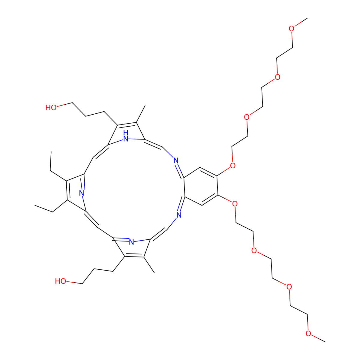 Motexafin molecular structure, CAS 189752-49-6