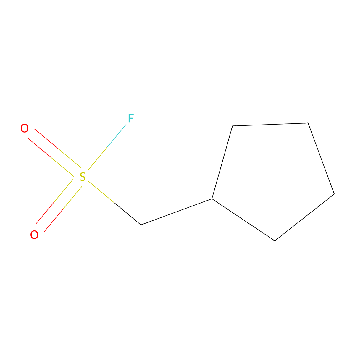Cyclopentylmethanesulfonyl fluoride molecular structure, CAS 1897547-53-3