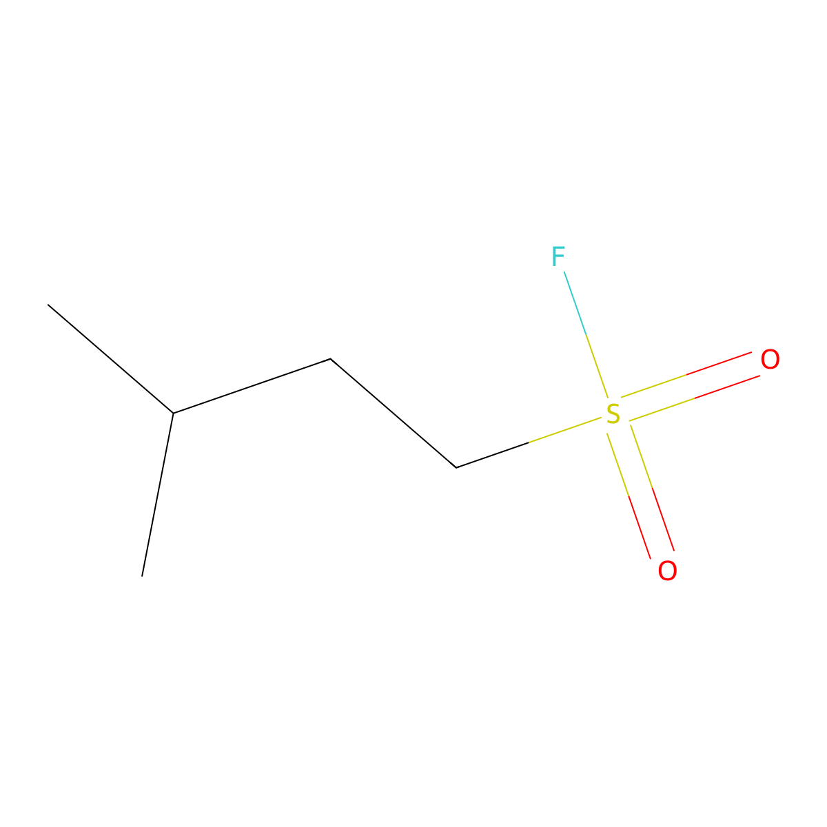 3-Methylbutane-1-sulfonyl fluoride molecular structure, CAS 1897549-70-0