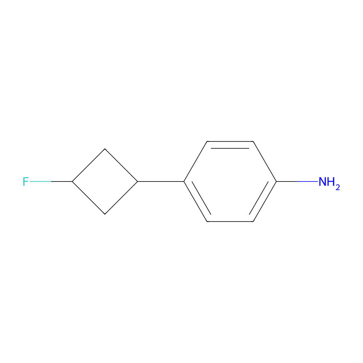 4-(3-Fluorocyclobutyl)benzenamine molecular structure, CAS 1897552-25-8