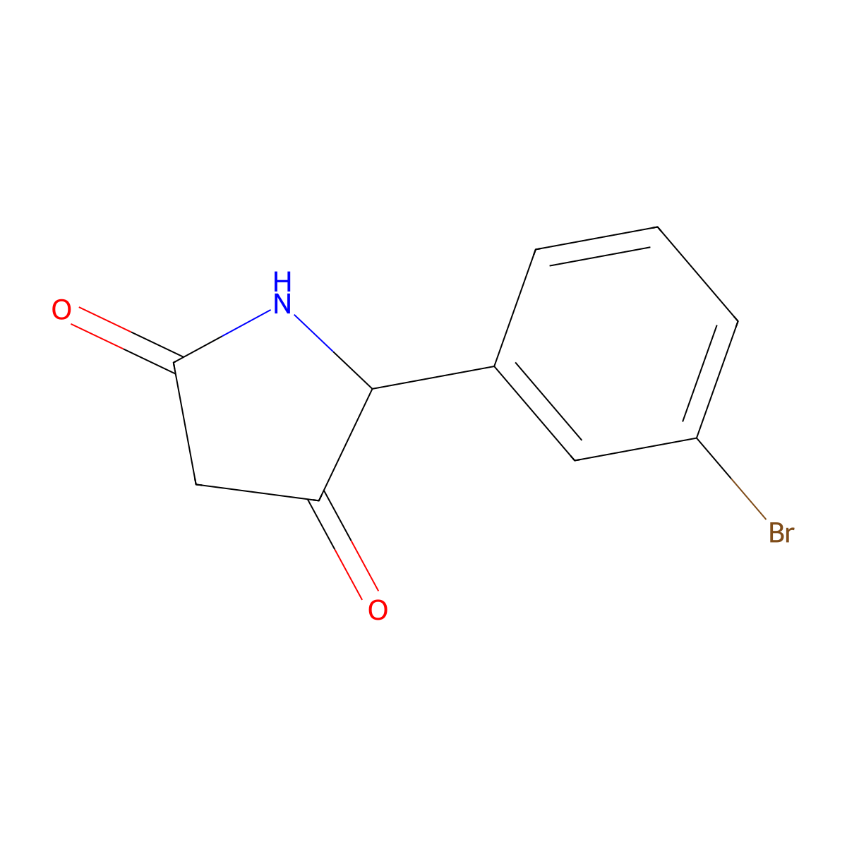 5-(3-Bromophenyl)pyrrolidine-2,4-dione molecular structure, CAS 1897611-83-4