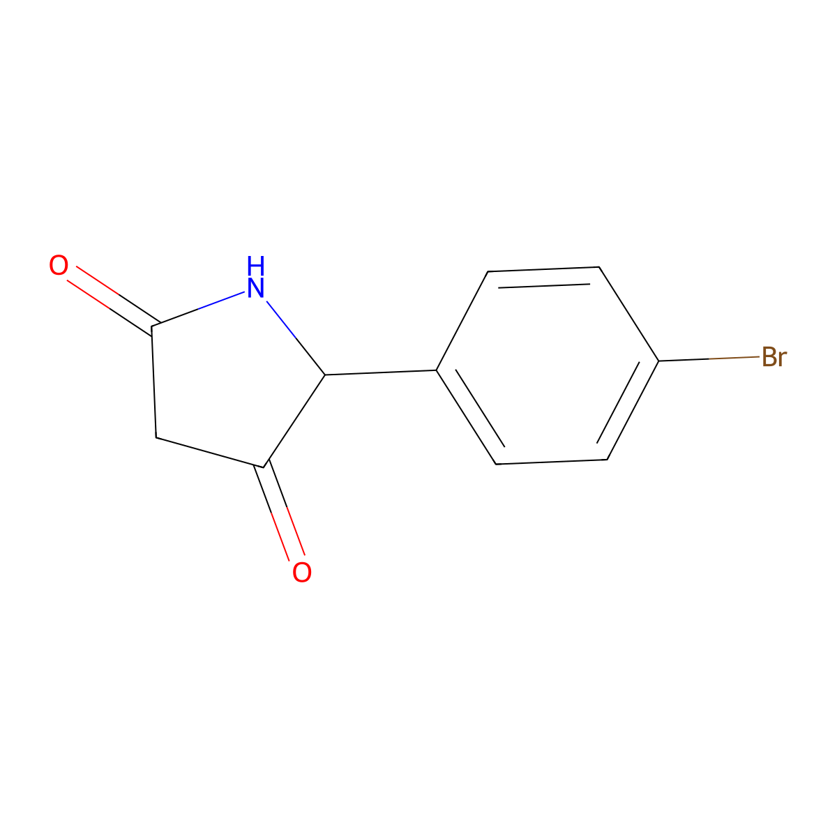 5-(4-Bromophenyl)pyrrolidine-2,4-dione molecular structure, CAS 1897627-95-0