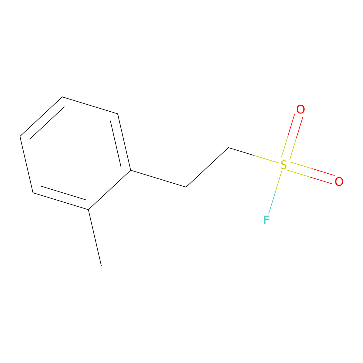 2-(2-Methylphenyl)ethane-1-sulfonyl fluoride molecular structure, CAS 1897693-98-9