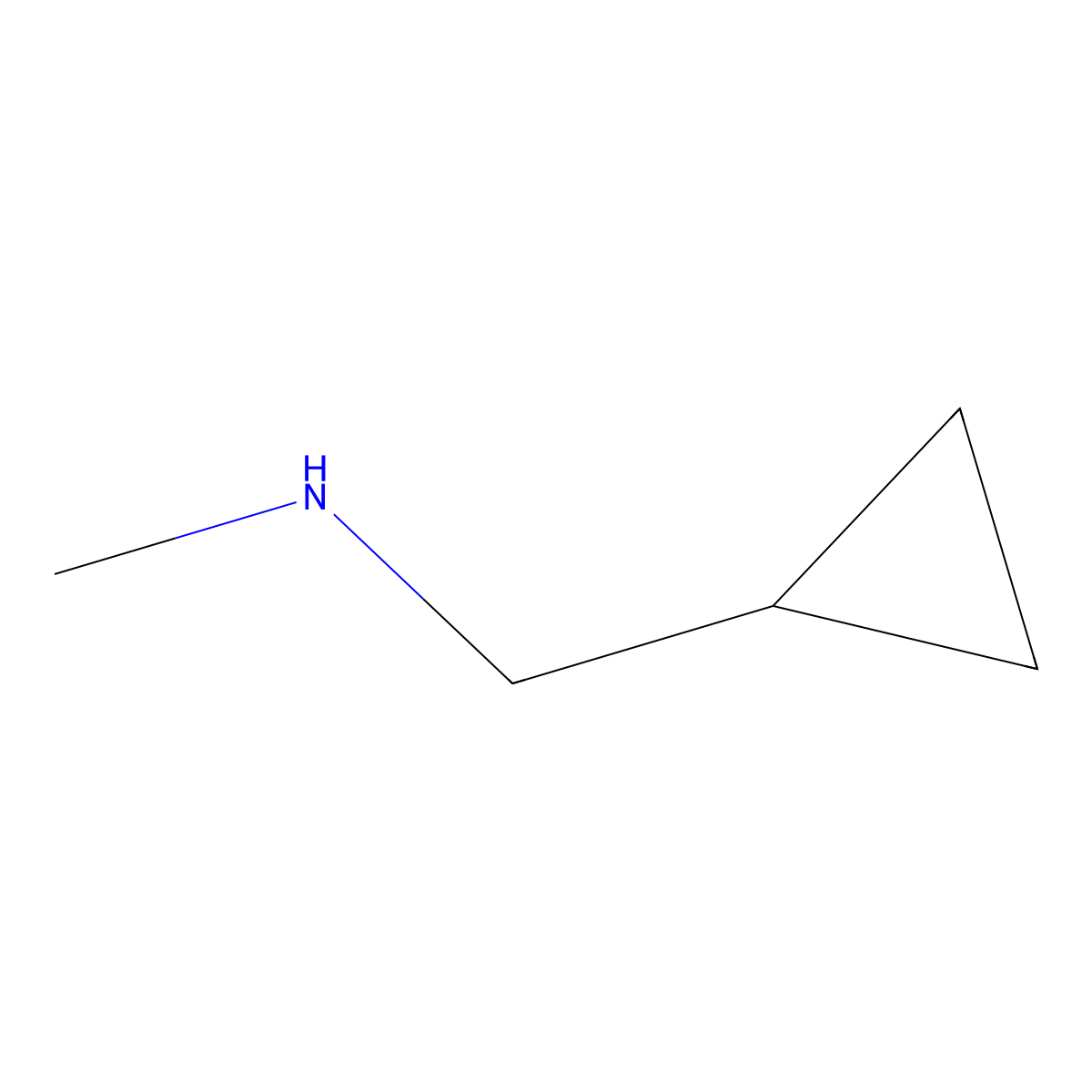 (Cyclopropylmethyl)methylamine molecular structure, CAS 18977-45-2