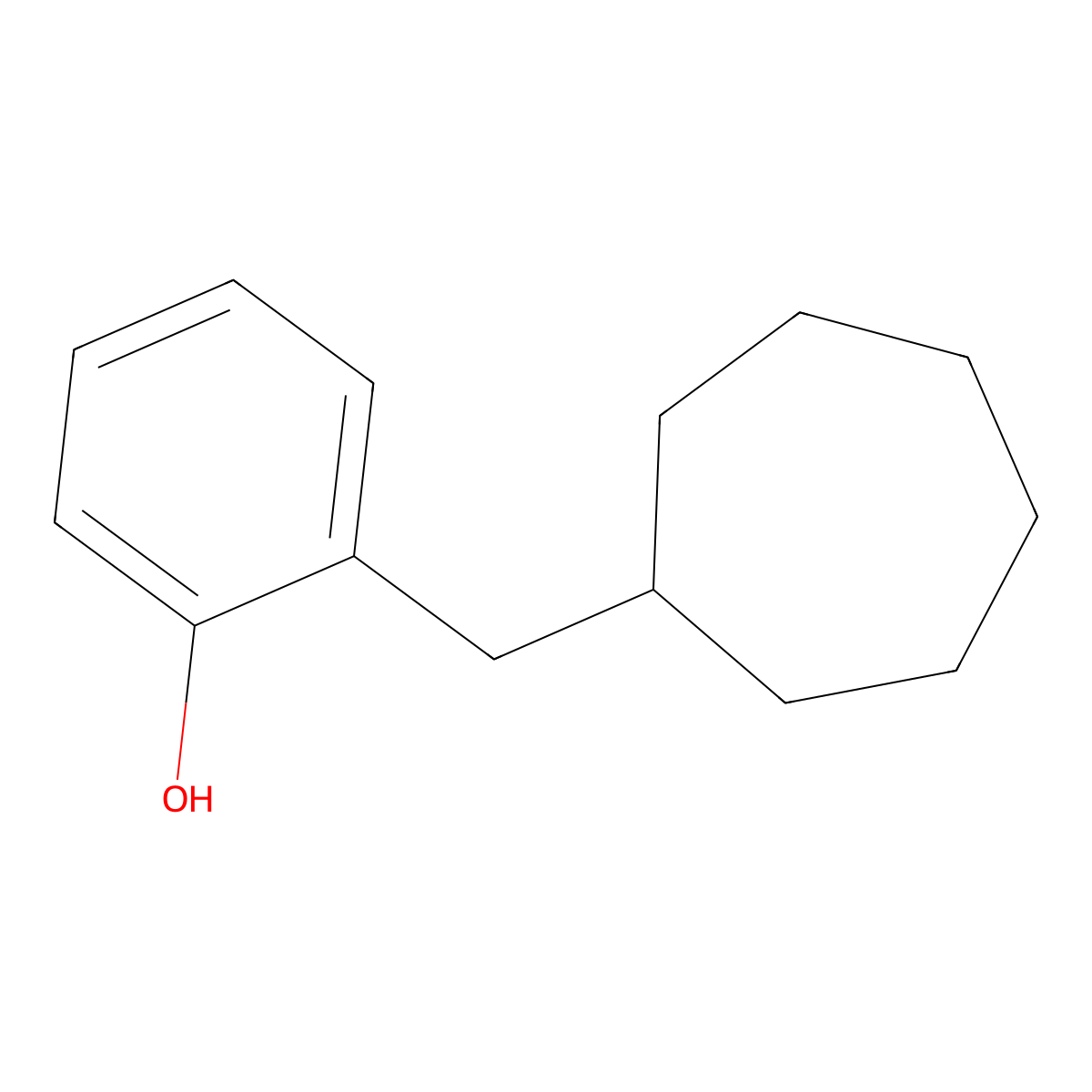 2-(Cycloheptylmethyl)phenol molecular structure, CAS 1897713-95-9