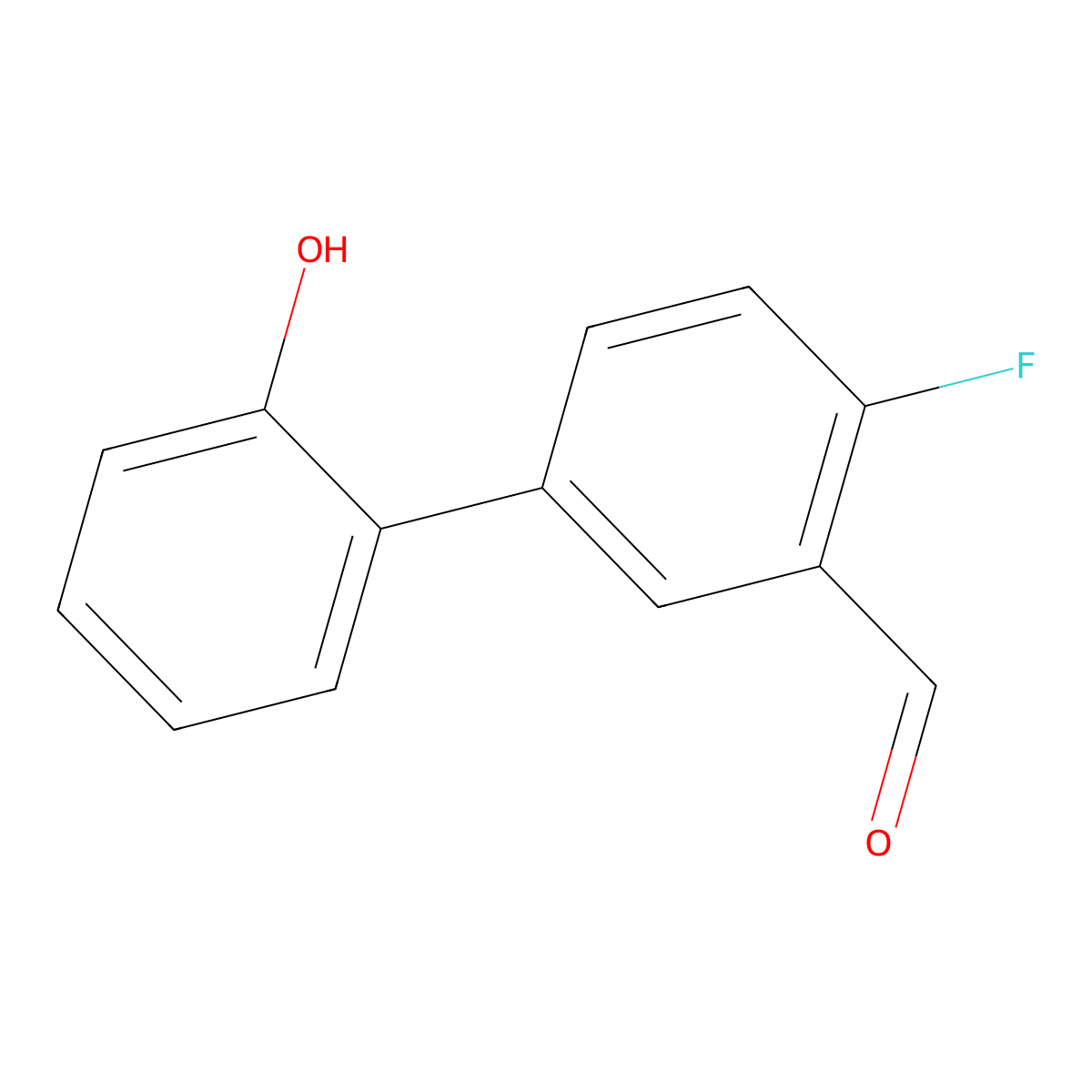 4-Fluoro-2'-hydroxy-[1,1'-biphenyl]-3-carbaldehyde molecular structure, CAS 1897714-70-3