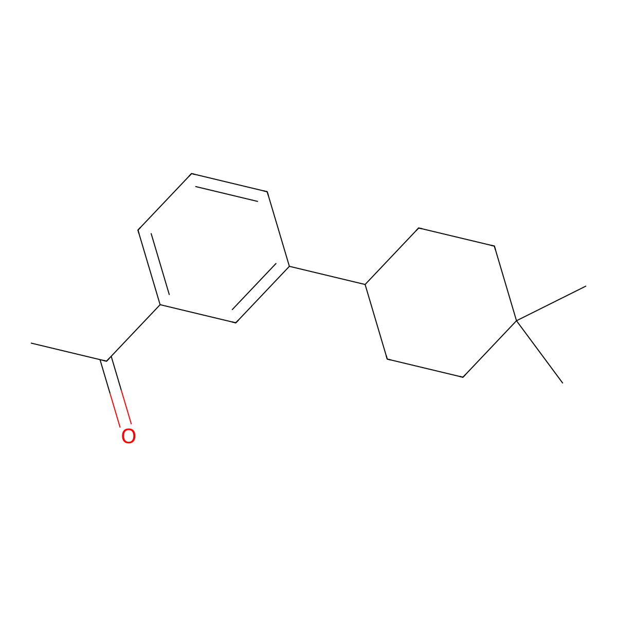 1-[3-(4,4-Dimethylcyclohexyl)phenyl]ethanone molecular structure, CAS 1897725-98-2