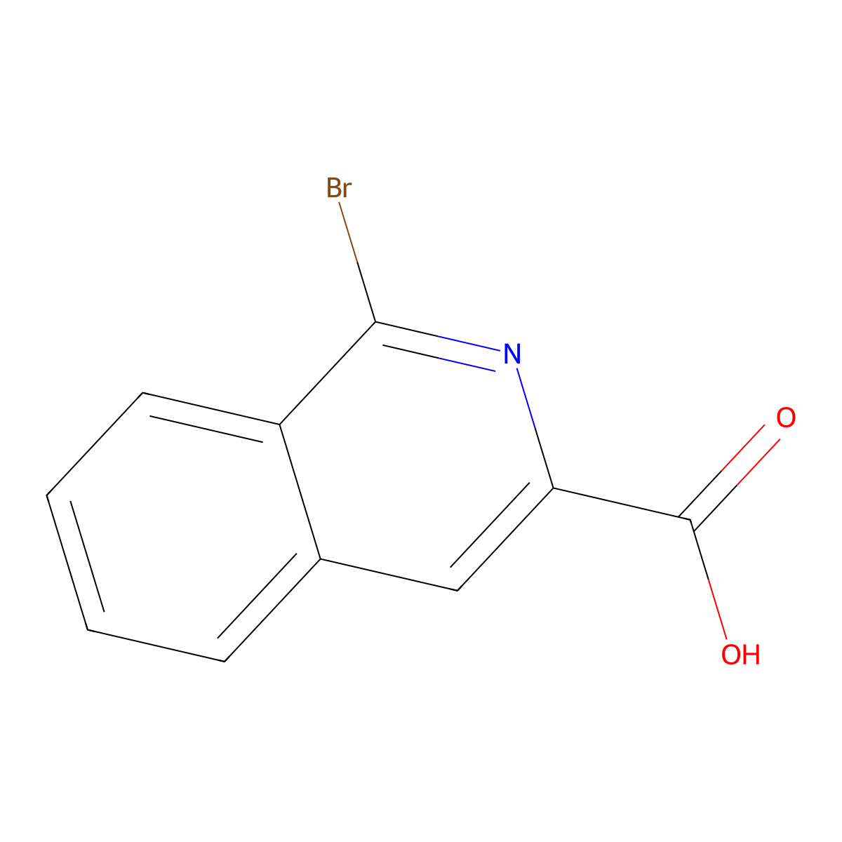 1-Bromoisoquinoline-3-carboxylic acid molecular structure, CAS 1897736-37-6