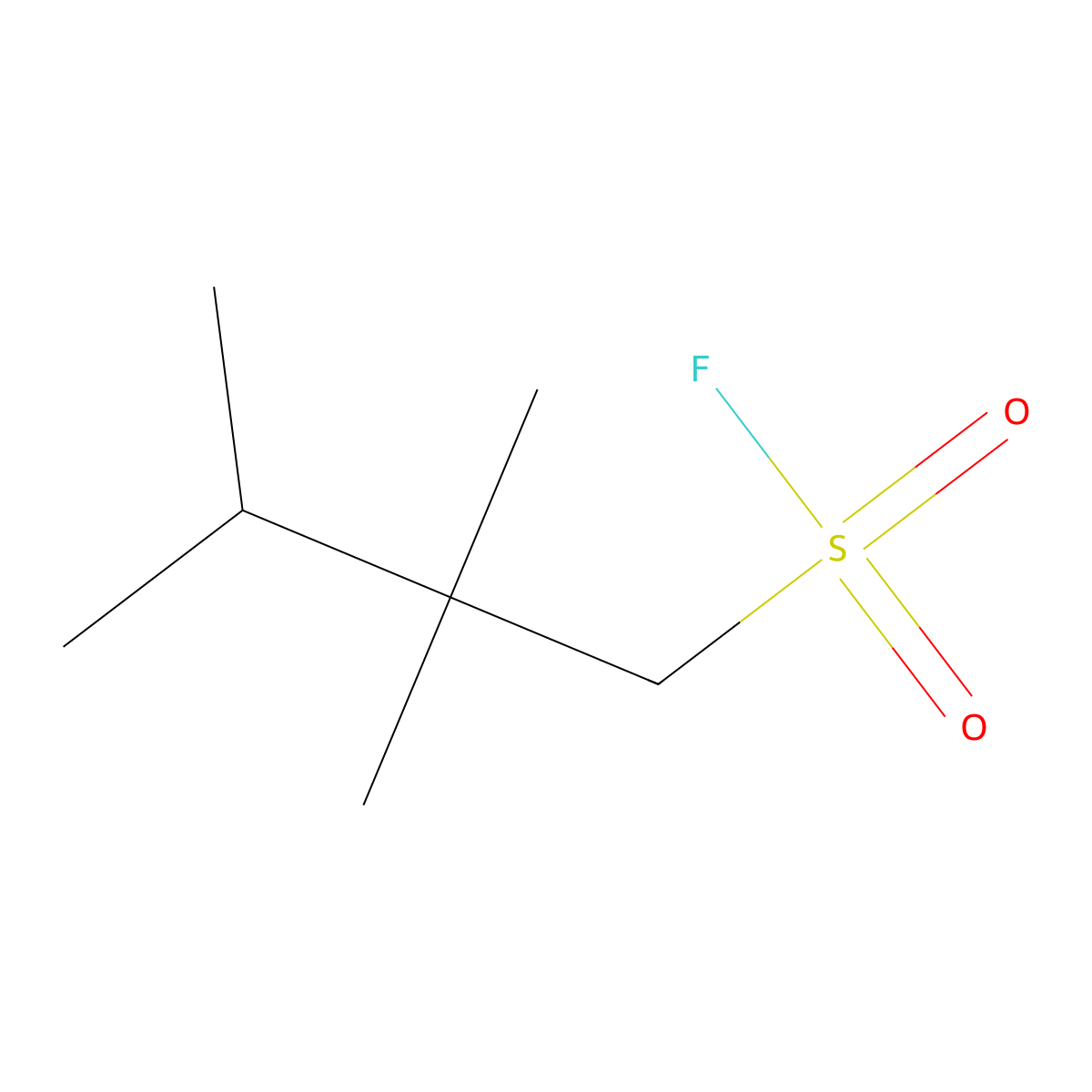 2,2,3-Trimethylbutane-1-sulfonyl fluoride molecular structure, CAS 1897758-01-8