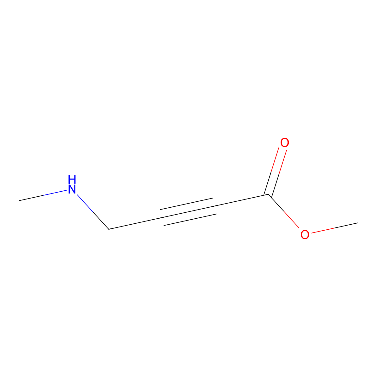 Methyl 4-(methylamino)but-2-ynoate molecular structure, CAS 1897759-37-3