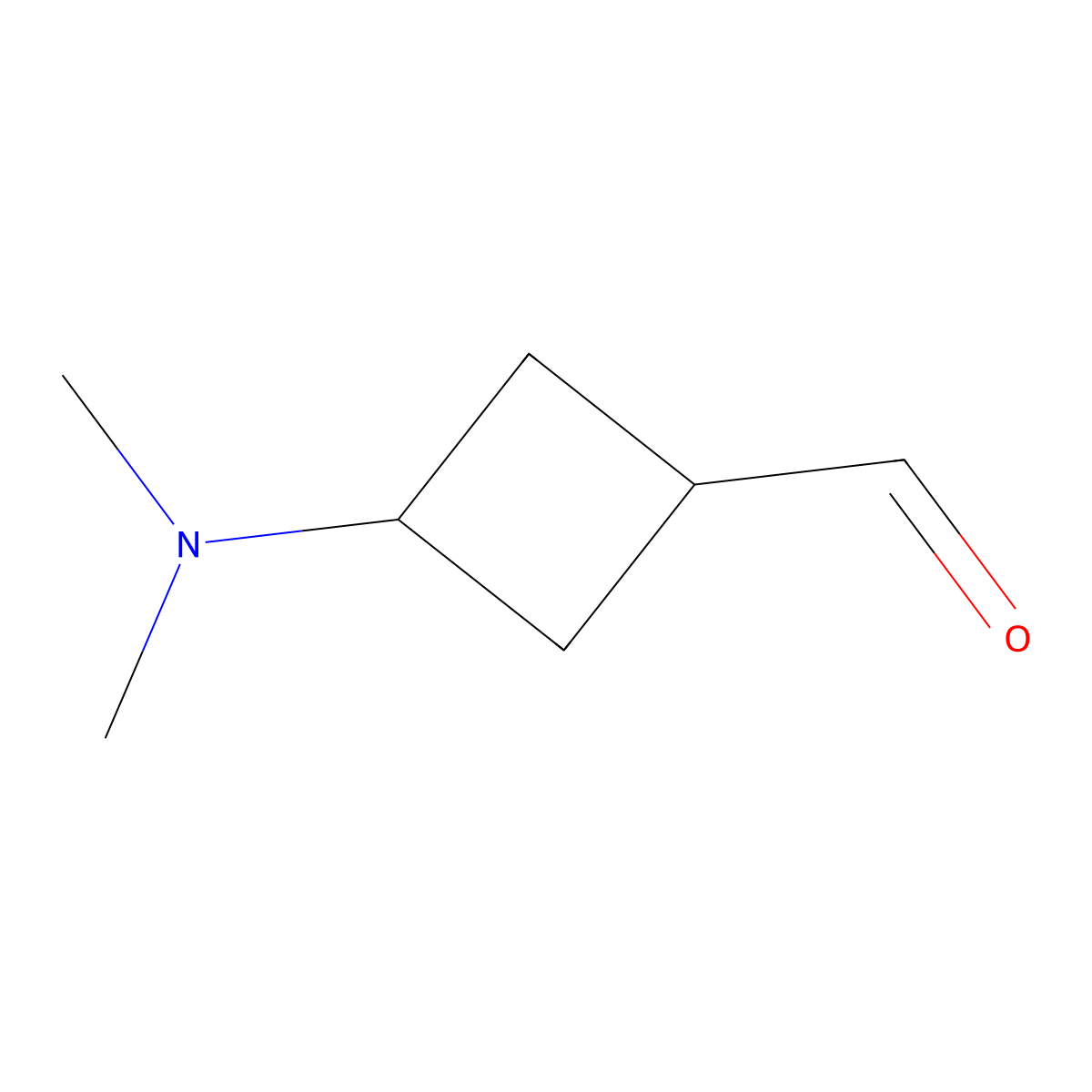 3-(Dimethylamino)cyclobutane-1-carbaldehyde molecular structure, CAS 1897759-45-3