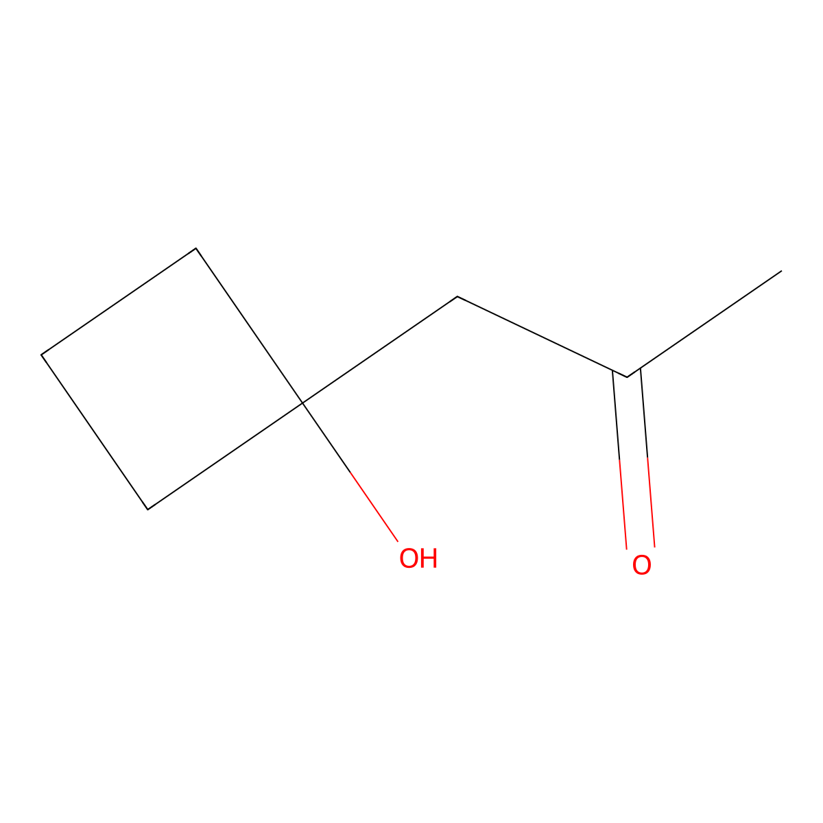 1-(1-Hydroxycyclobutyl)propan-2-one molecular structure, CAS 1897761-47-5