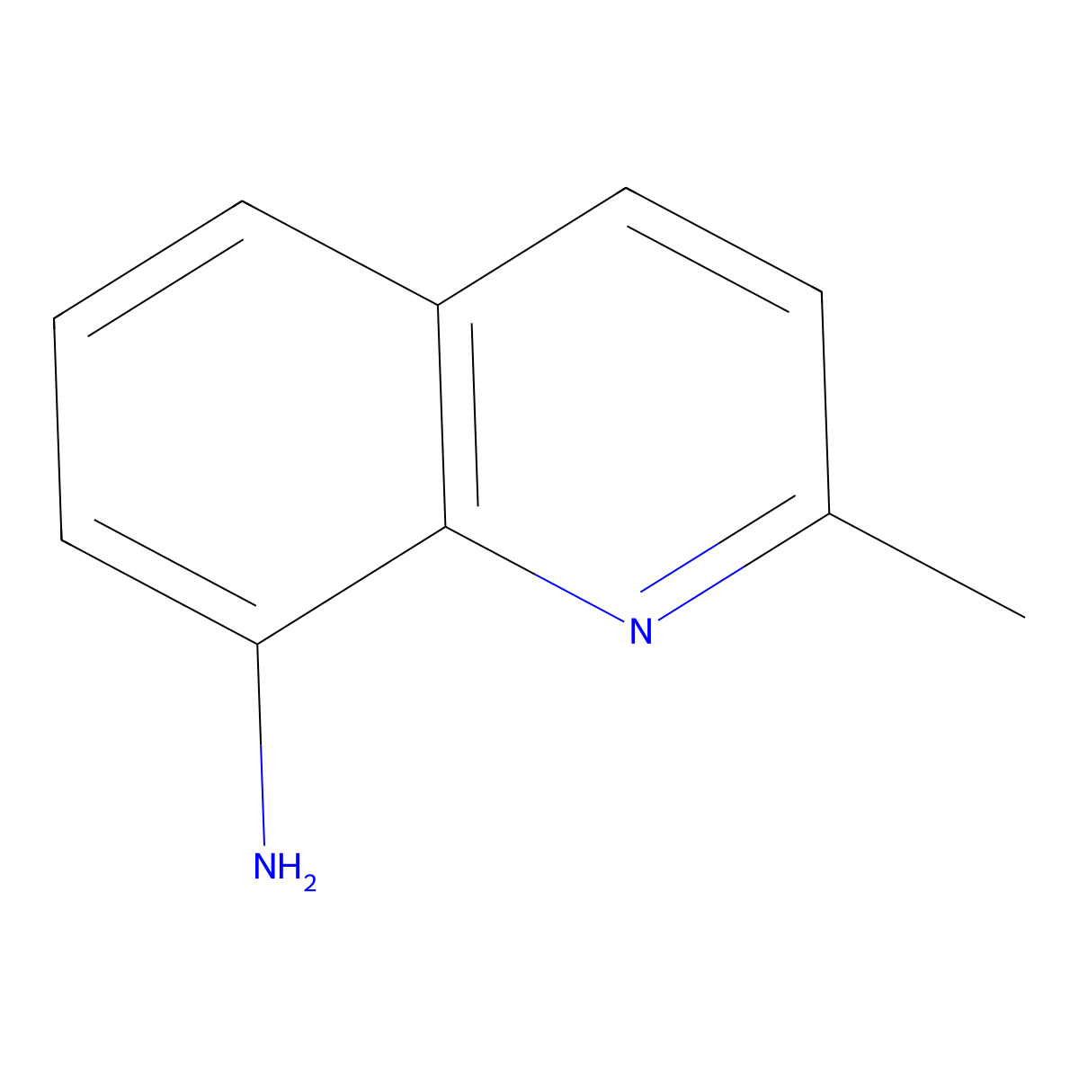 2-Methyl-8-aminoquinoline molecular structure, CAS 18978-78-4