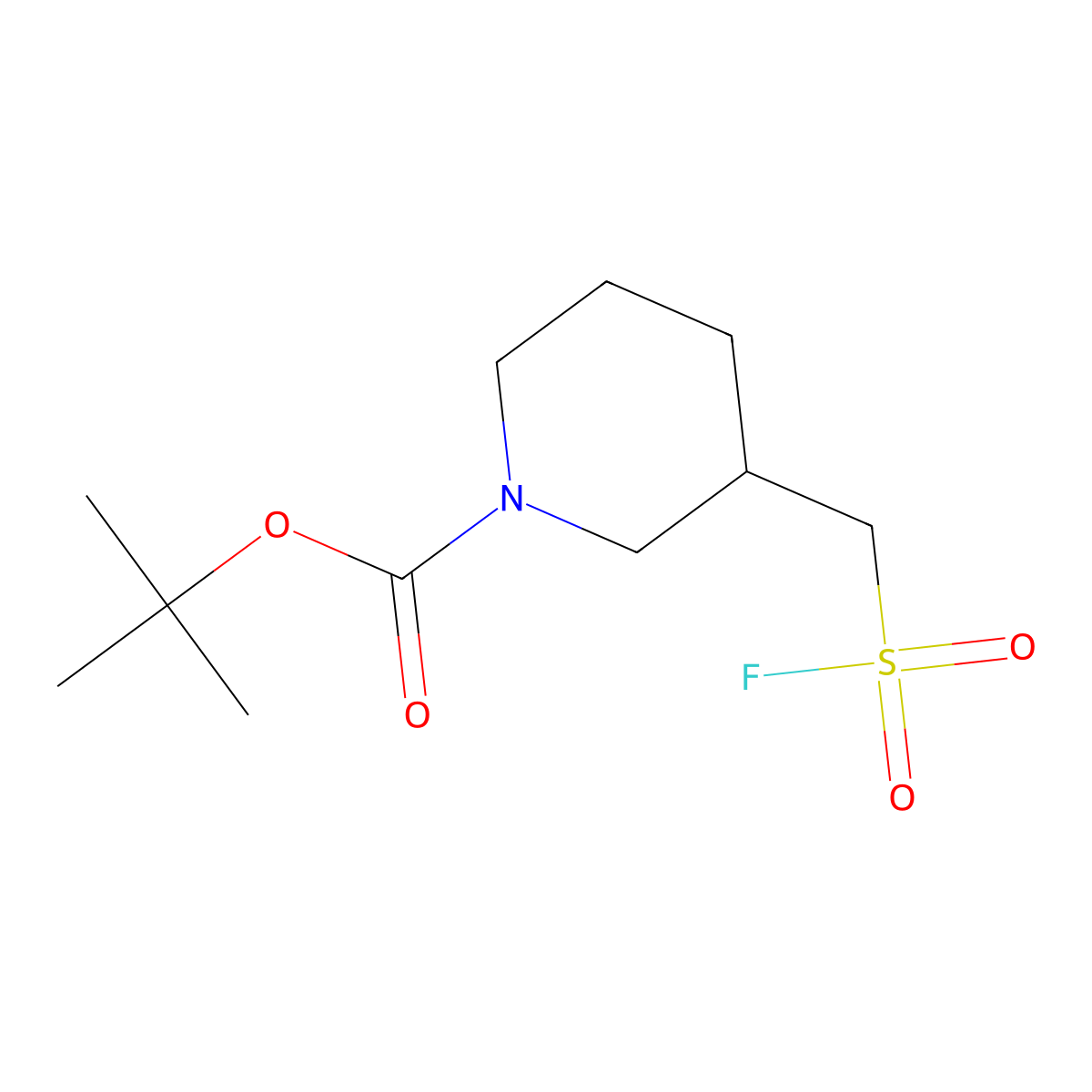 tert-Butyl 3-[(fluorosulfonyl)methyl]piperidine-1-carboxylate molecular structure, CAS 1897844-28-8