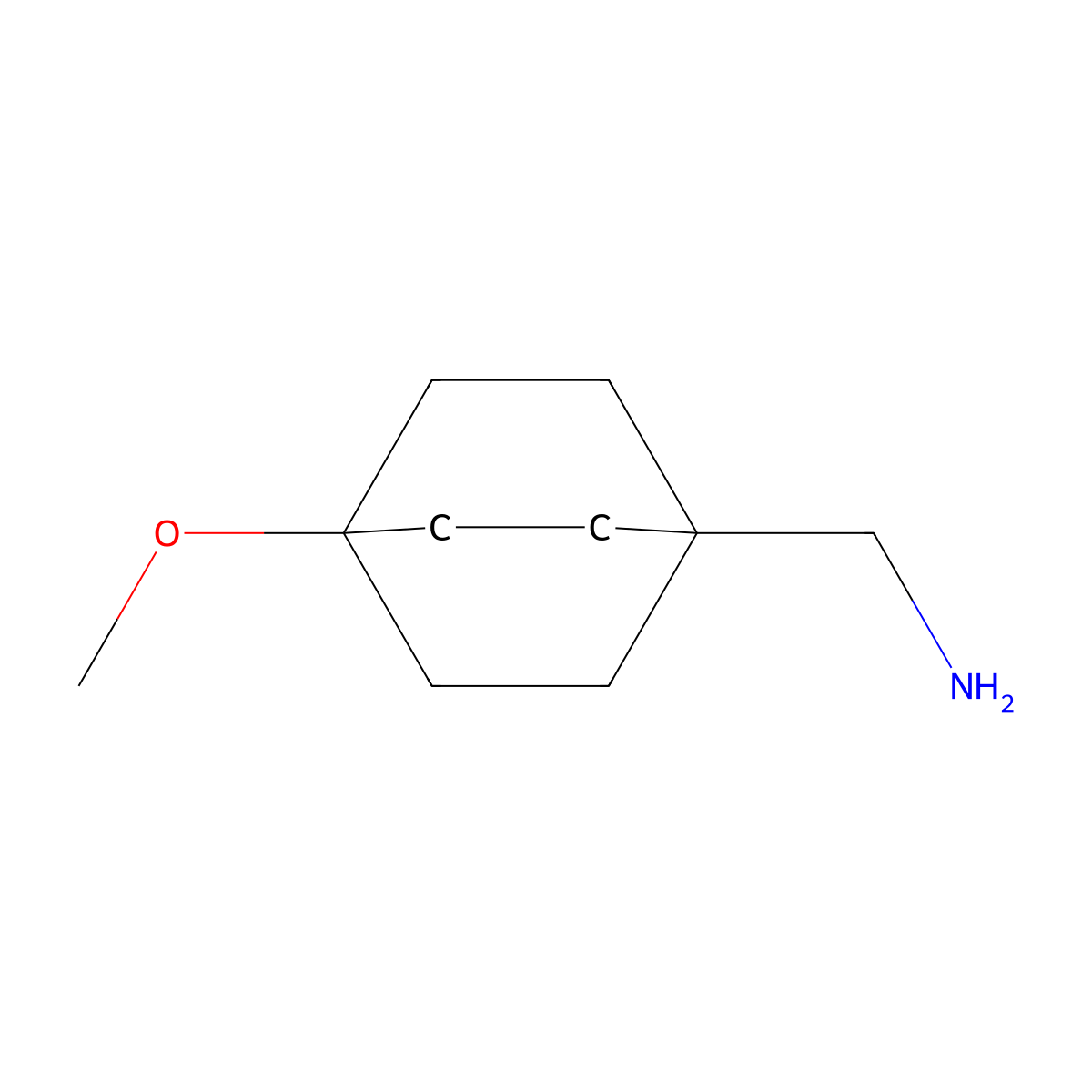 {4-Methoxybicyclo[2.2.2]octan-1-yl}methanamine molecular structure, CAS 1897868-99-3