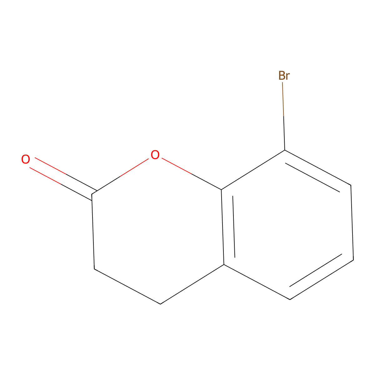 8-Bromochroman-2-one molecular structure, CAS 1897874-11-1
