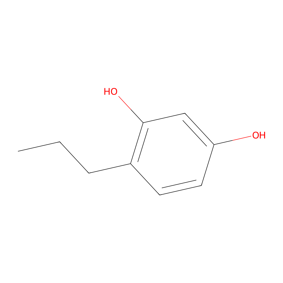 4-Propylresorcinol molecular structure, CAS 18979-60-7