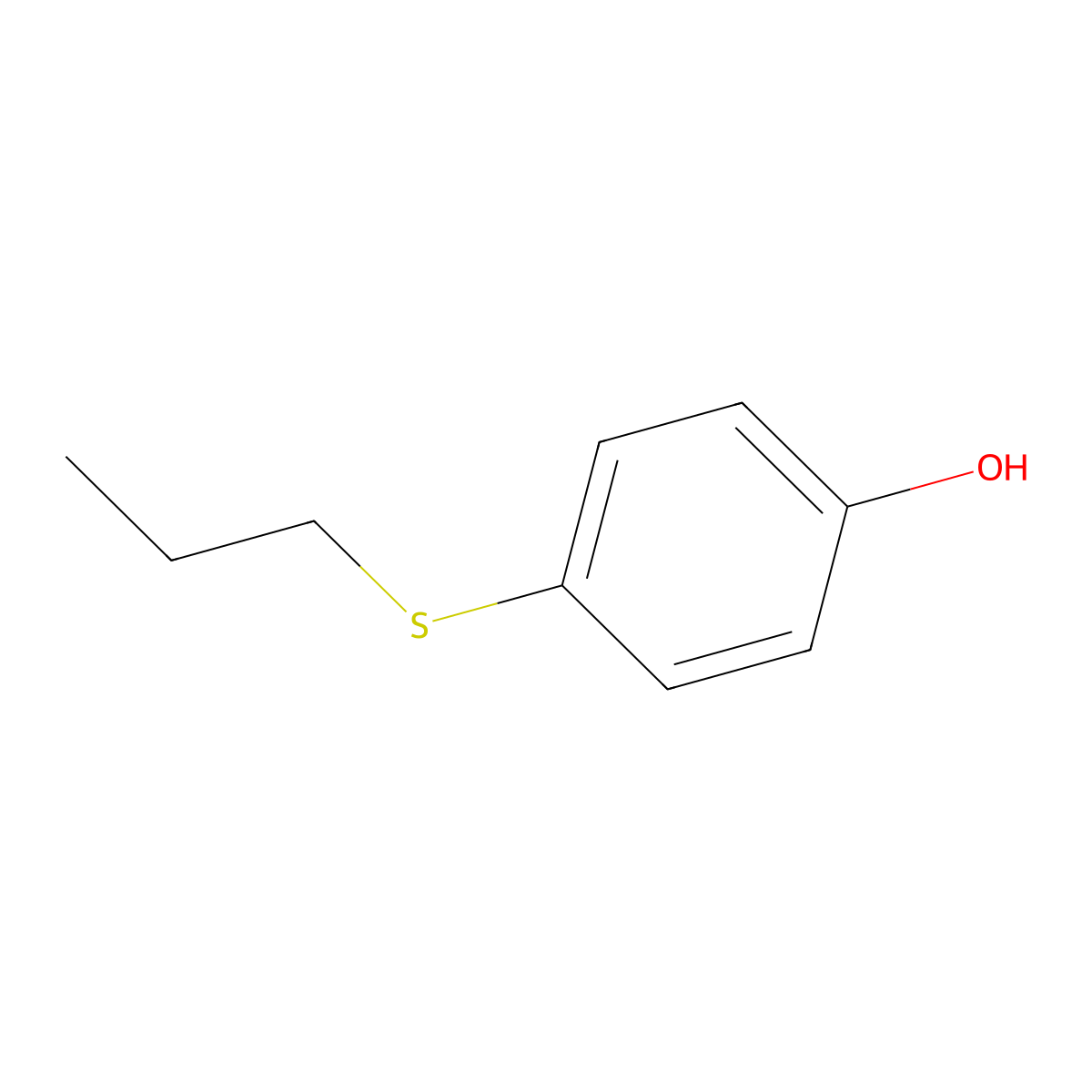 4-(Propylsulfanyl)phenol molecular structure, CAS 18979-80-1