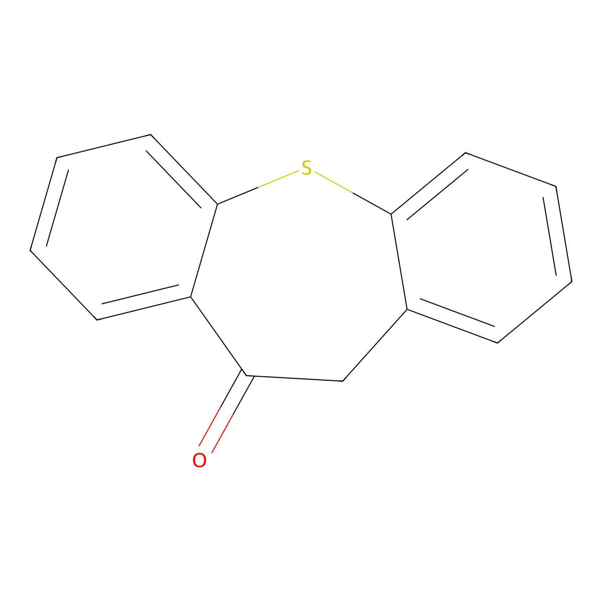 dibenzo[b,f]thiepin-10(11H)-one molecular structure, CAS 1898-85-7
