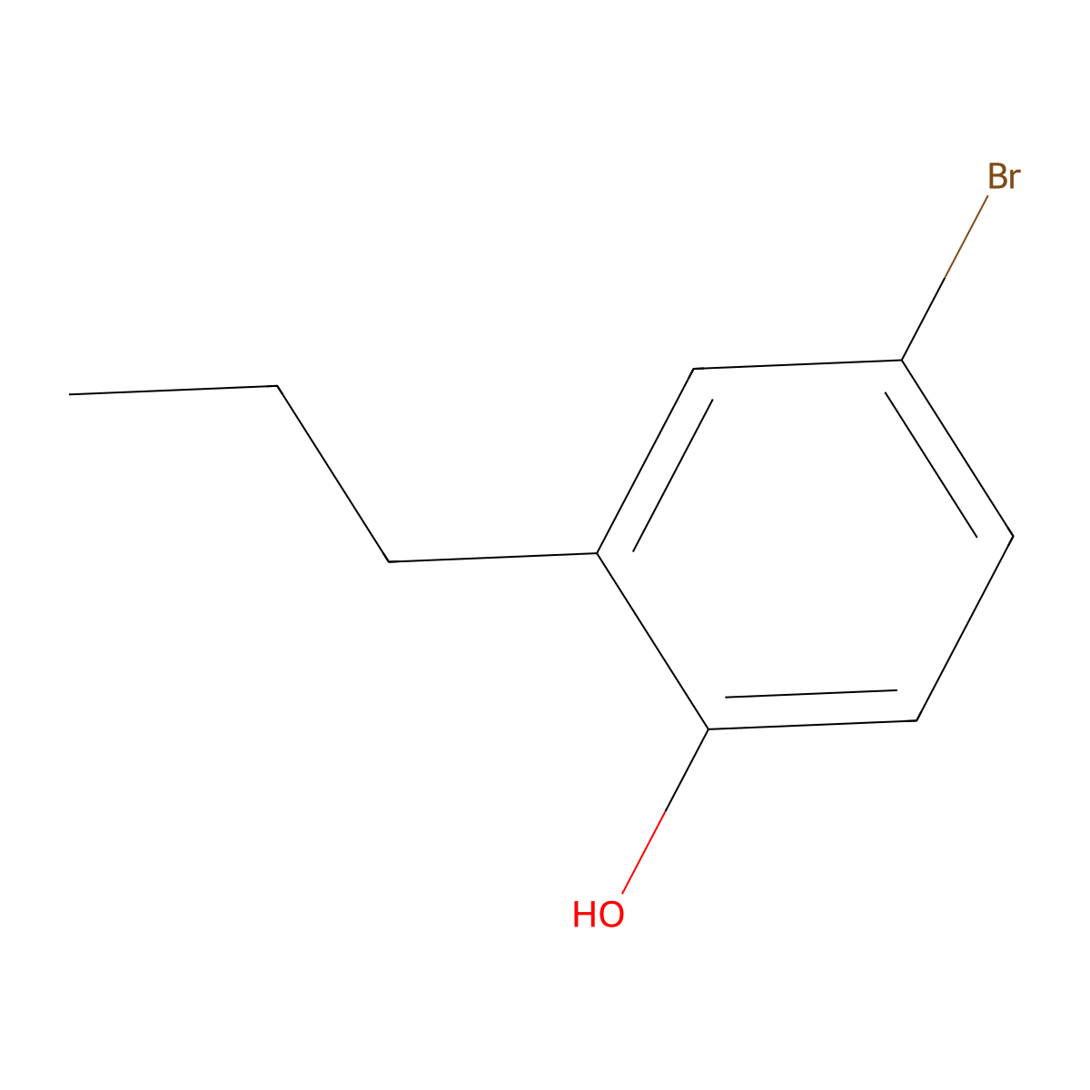 4-Bromo-2-propylphenol molecular structure, CAS 18980-22-8