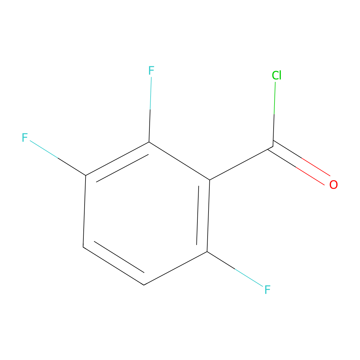 2,3,6-Trifluorobenzoyl chloride molecular structure, CAS 189807-20-3