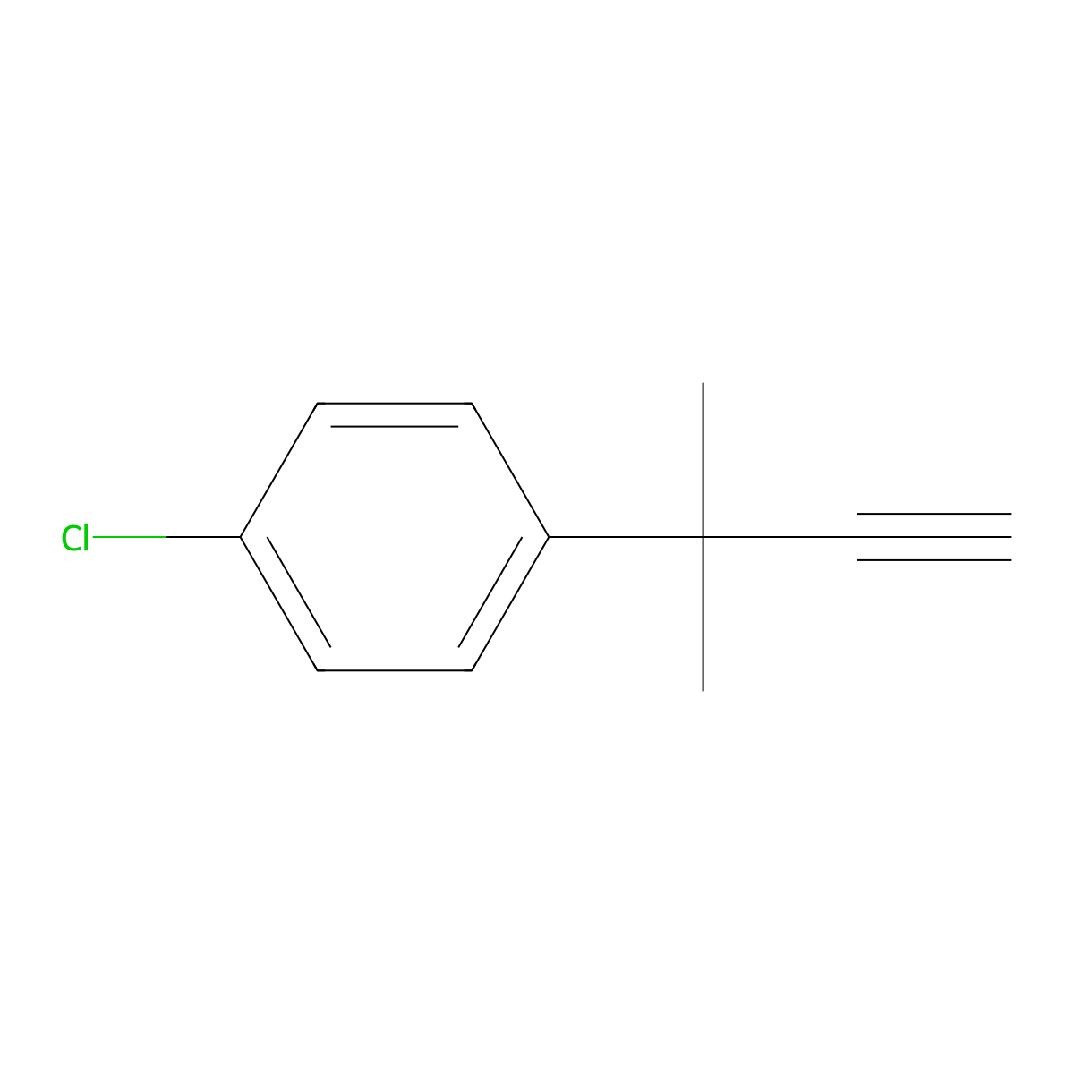 1-Chloro-4-(2-methylbut-3-yn-2-yl)benzene molecular structure, CAS 189811-07-2