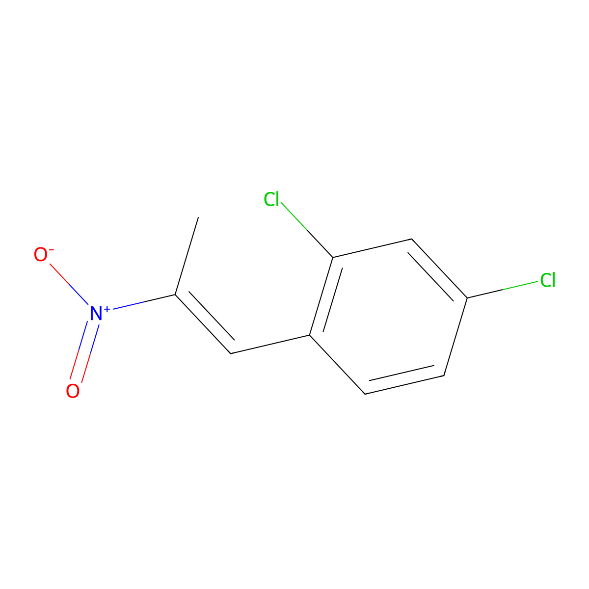 2,4-Dichloro-1-(2-nitro-1-propen-1-yl)benzene molecular structure, CAS 18982-44-0