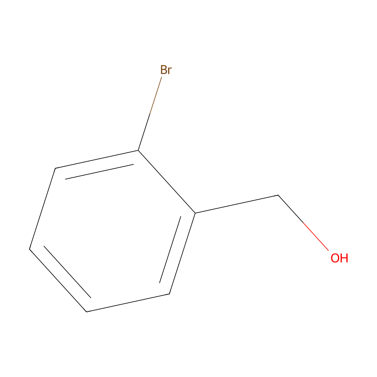 2-Bromobenzyl alcohol molecular structure, CAS 18982-54-2