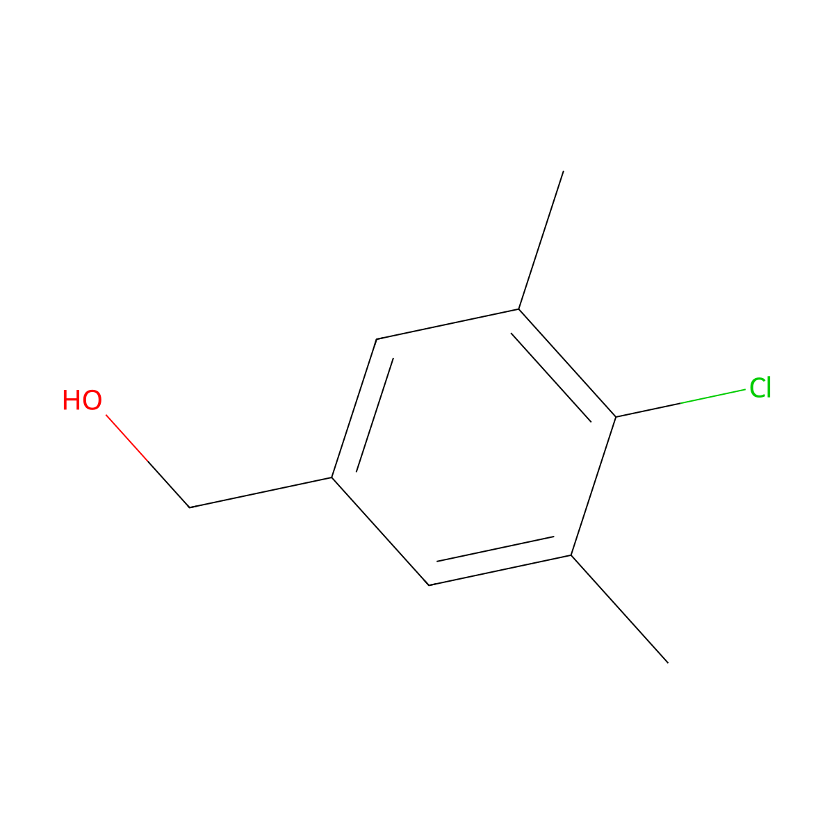 (4-Chloro-3,5-dimethylphenyl)methanol molecular structure, CAS 18982-59-7