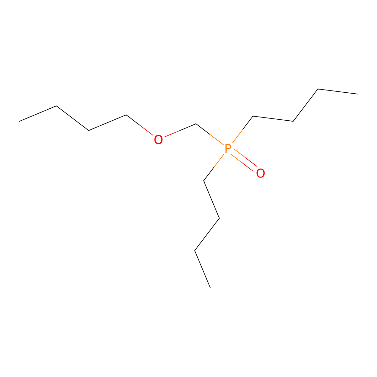 Phosphine oxide, (butoxymethyl)dibutyl- molecular structure, CAS 18982-78-0