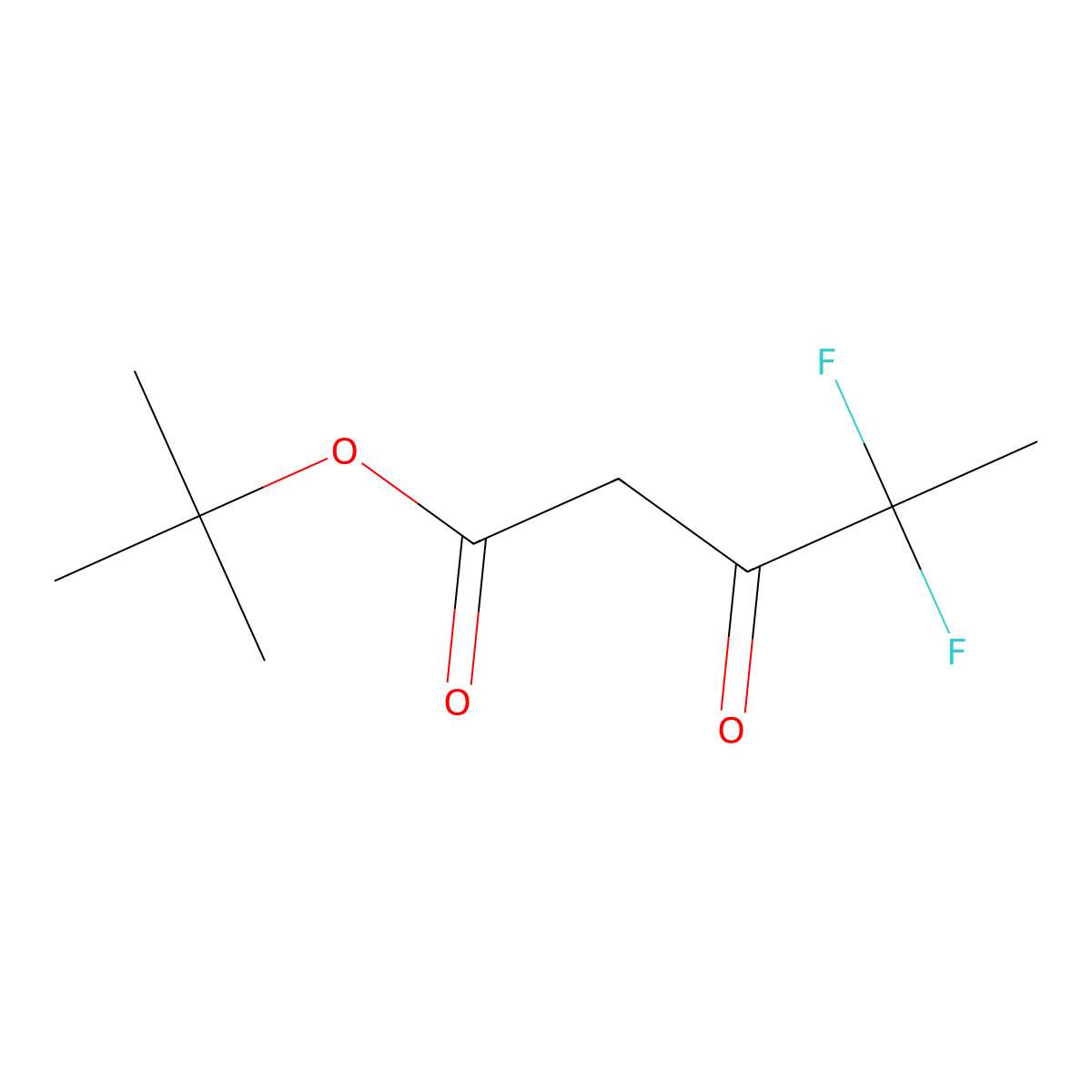 Tert-butyl 4,4-difluoro-3-oxopentanoate molecular structure, CAS 1898207-77-6