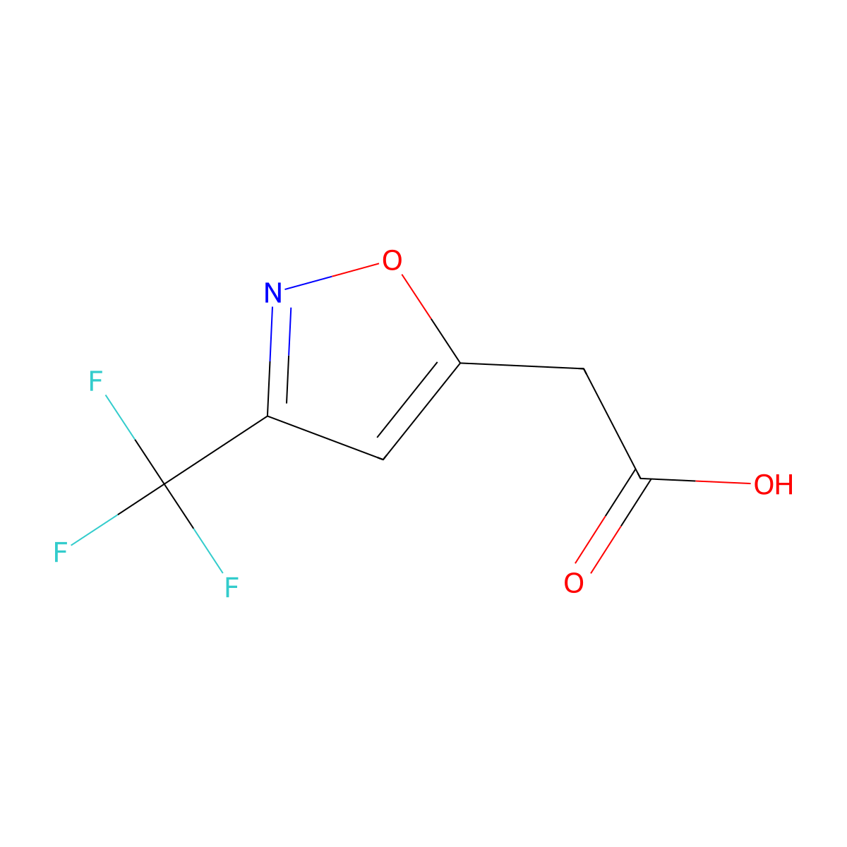 2-[3-(Trifluoromethyl)-1,2-oxazol-5-yl]acetic acid molecular structure, CAS 1898214-06-6
