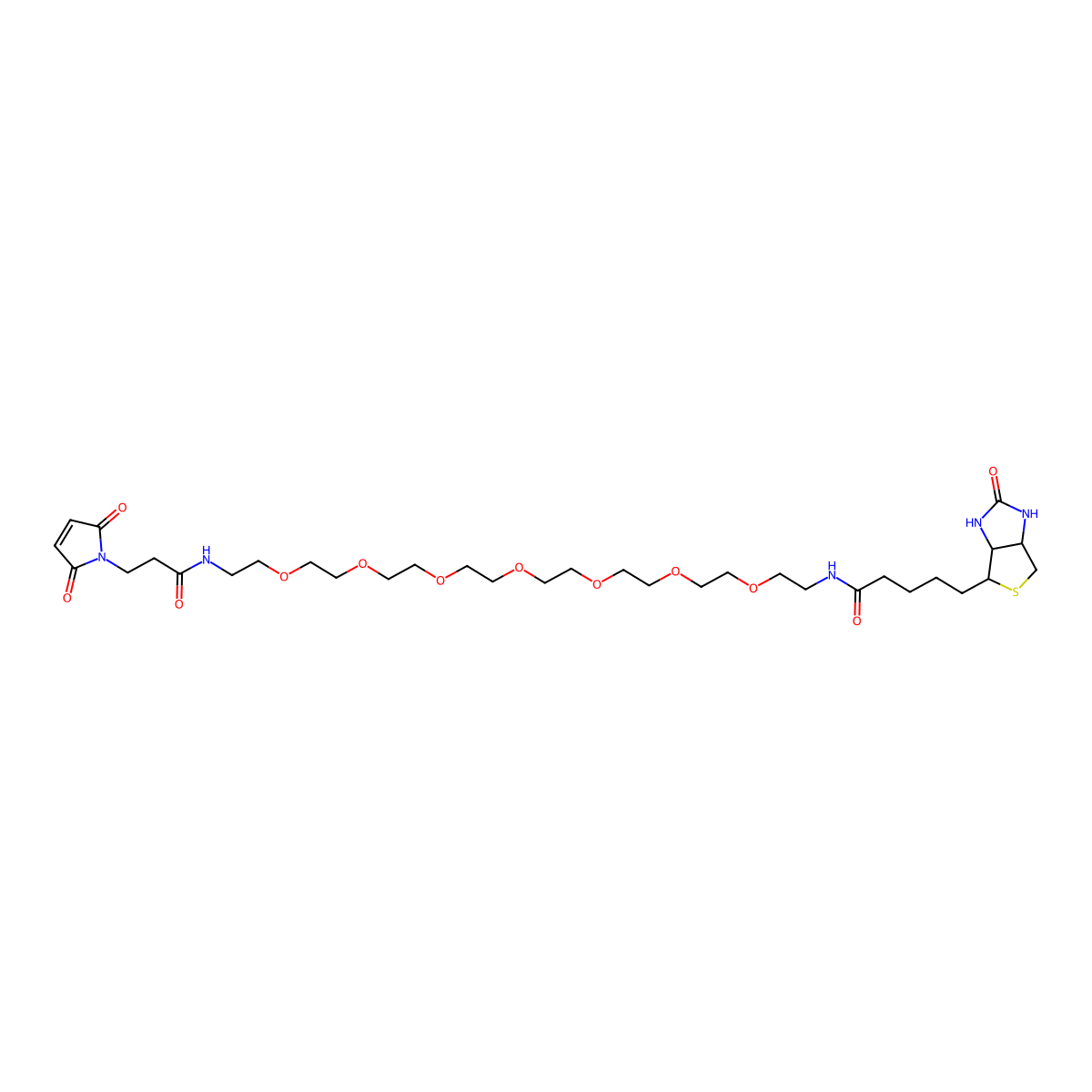 Biotin-PEG7-Maleimide molecular structure, CAS 1898221-65-2