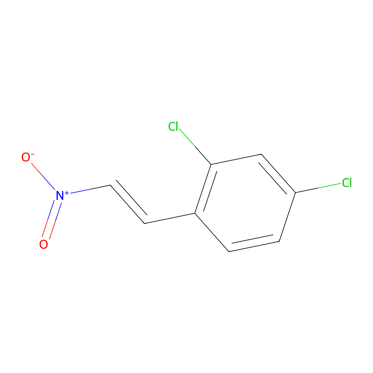 2,4-Dichloro-1-(2-nitrovinyl)benzene molecular structure, CAS 18984-21-9