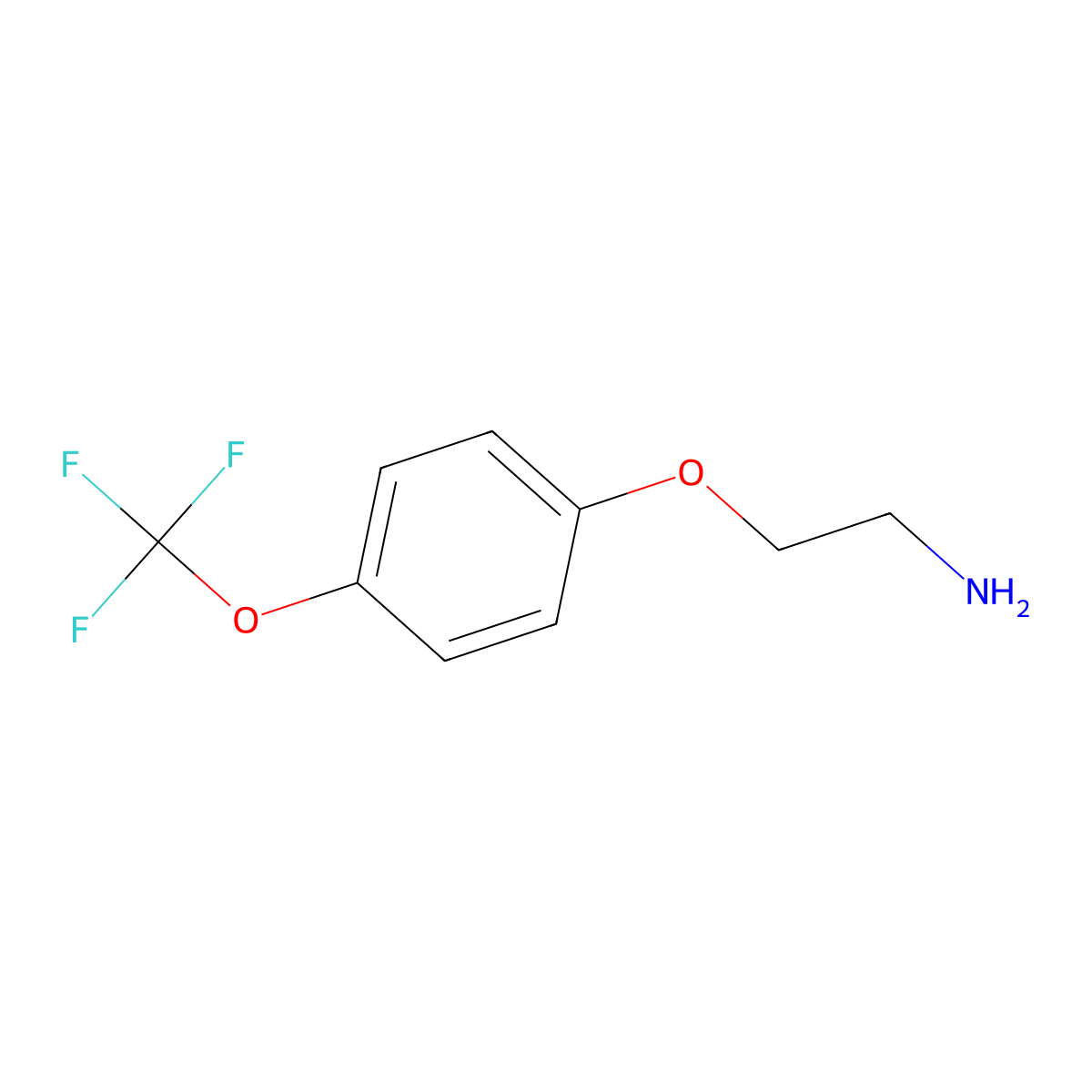 2-[4-(Trifluoromethoxy)phenoxy]ethanamine molecular structure, CAS 189876-48-0