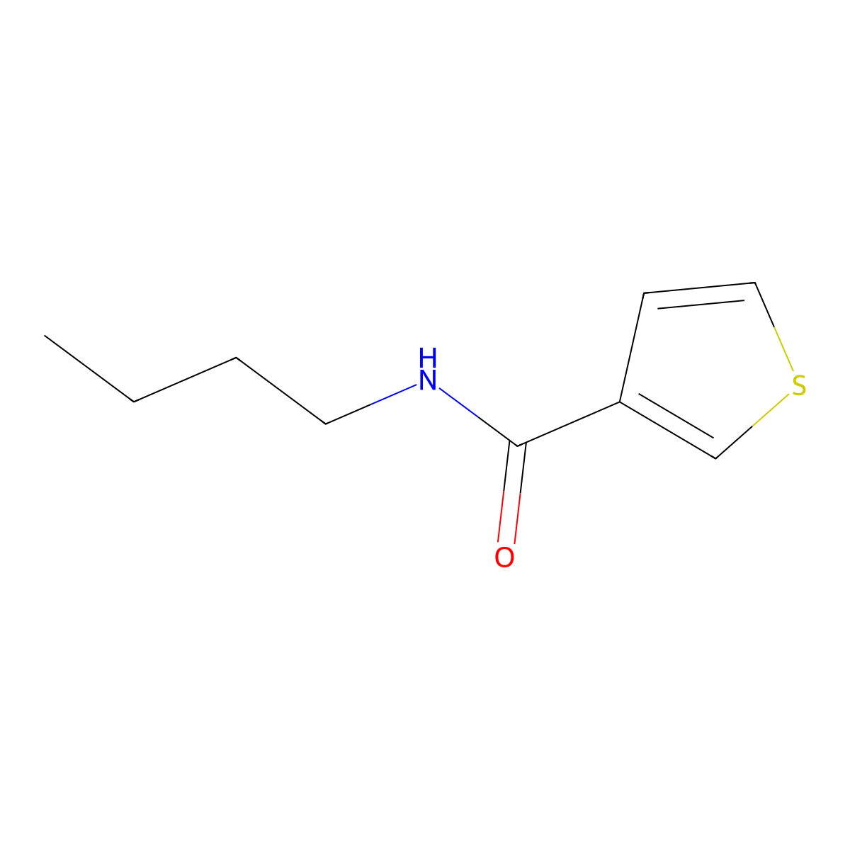 N-Butylthiophene-3-carboxamide molecular structure, CAS 189894-51-7
