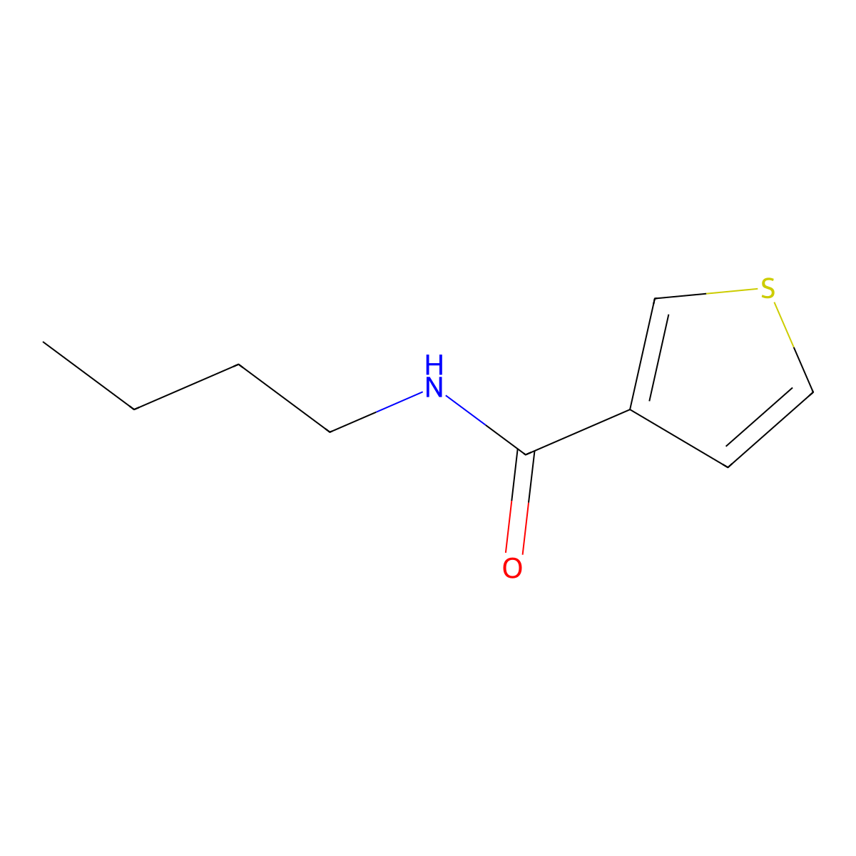 N-Butylthiophene-3-carboxamide molecular structure, CAS 189894-51-7