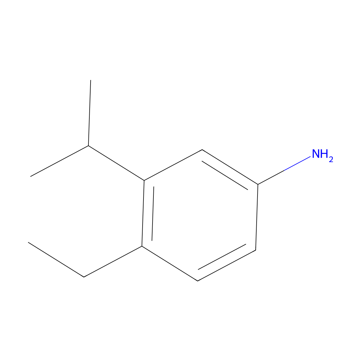 4-Ethyl-3-isopropylaniline molecular structure, CAS 1899-06-5