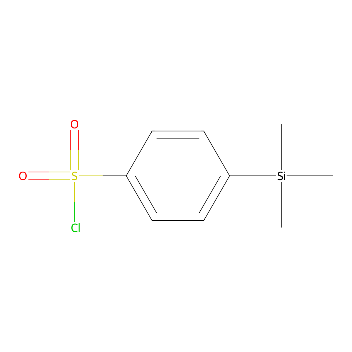 4-(Trimethylsilyl)benzene-1-sulfonyl chloride molecular structure, CAS 1899-80-5